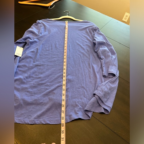 NWT, Crown & Ivy, Blue, Long Sleeve Tee, Size XL, Excellent New Condition - Picture 6 of 9